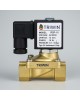 Triwin Brass solenoid valve 1/2 inch for industrial water purifier, irrigation, overhead tank, Normally closed type sv 220V AC